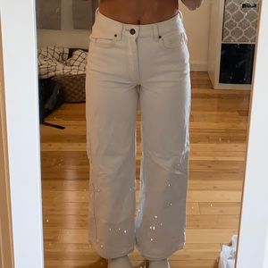 Cotton On, Wide Leg white jeans, size 4